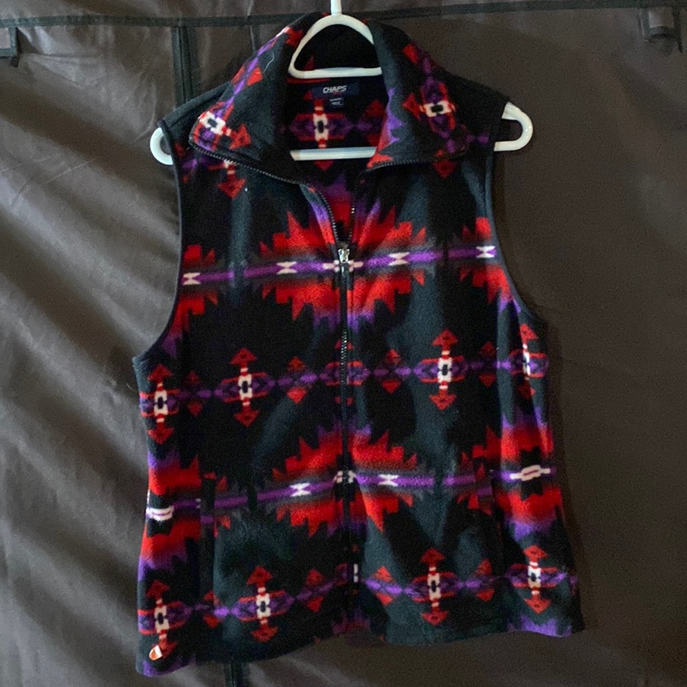 Multi color light weight Aztec vest